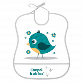 Нагрудник Canpol babies Cute Animals клеенчатый с карманом 6+