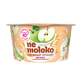 Йогурт овсяный Nemoloko с яблоком и овсяными хлопьями, 130г