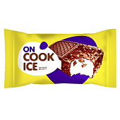 Десерт On Cook Ice замороженный на печенье глазированный с вафельной крошкой 12%, 90г