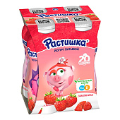 Йогурт детский питьевой Растишка Земляника 1,6%, 4х90г