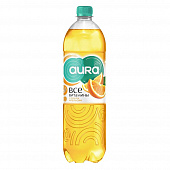 Напиток безалкогольный негазированный Aura Все Витамины с соком Апельсин, 1,5л