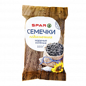 Семена подсолнечника Spar черные жареные соленые, 100г