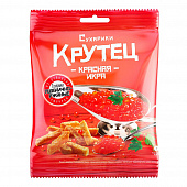 Сухарики пшенично-ржаные Крутец со вкусом красная икра, 80г