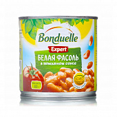 Фасоль Bonduelle белая в томатном соусе ж/б, 400г