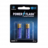 Батарейки Power Flash Super Alkaline АAА, 2шт
