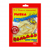 Кальмар сушеный Астраханкина рыбка кольца, 40г