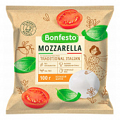Сыр мягкий Bonfesto Mozzarella 1 шарик 45%, 100г