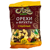 Смесь орехов и фруктов сушеная Azia Food арахис изюм цукаты ананас, 150г