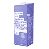 Молоко безлактозное ультрапастеризованное БМК 1,8%, 975мл