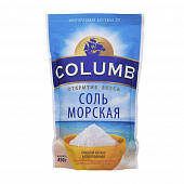 Соль морская Columb пищевая мелкая калиброванная, 450г
