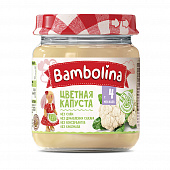 Пюре для детского питания Bambolina цветная капуста с 4 месяцев, 100г