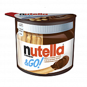 Паста шоколадно ореховая Nutella с хлебными палочками, 52г