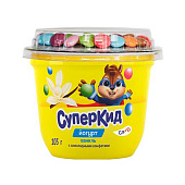 Йогурт для детского питания Савушкин обогащенный витаминами Ваниль и конфеты 2%, 103г