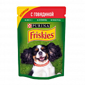 Корм консервированный Purina Friskies для собак Говядина, 85г