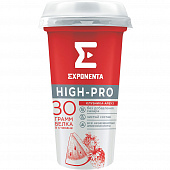 Напиток кисломолочный Exponenta High-Pro обезжиренный обогащенный белком Клубника арбуз, 250г