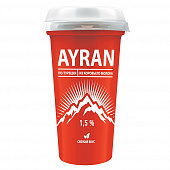 Напиток кисломолочный Ayran по-турецки с солью 1,5%, 220г
