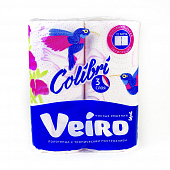 Полотенца бумажные Veiro Colibri, 3 слоя 2 рулона