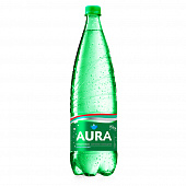 Вода минерализованная питьевая газированная AURA, 1,5л