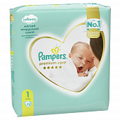 Подгузники детские Pampers Premium Care Newborn 2-5кг, 72шт