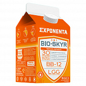 Напиток кисломолочный Exponenta Bio-Skyr обезжиренный обогащённый белком персик-абрикос, 500г