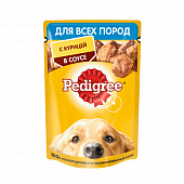 Корм консервы Pedigree для взрослых собак всех пород С курицей в соусе, 85г