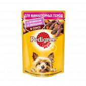 Корм консервы Pedigree для взрослых собак мини пород С ягненком и овощами в соусе, 85г