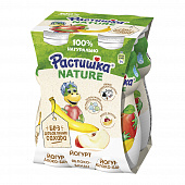 Йогурт питьевой для детского питания Растишка Nature яблоко-банан 1,6%, 4х90г