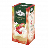 Чай черный Ahmad Tea Strawberry Cream клубника со сливками, 25X1,5г