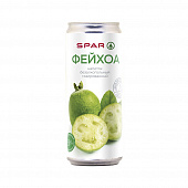 Напиток безалкогольный газированный с содержанием сока Spar со вкусом фейхоа низкокалорийный, 0,33л