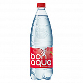 Вода питьевая газированная Bon Aqua малина, 1л