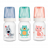 Бутылочка для кормления Canpol babies Cute Animals пластиковая 0+, 120мл