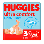 Подгузники детские Huggies Ultra Comfort гига 3 герл 94 шт