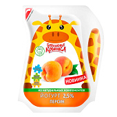 Йогурт детский питьевой Бабушкина Крынка персик 2,5%, 200г