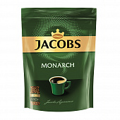 Кофе растворимый Jacobs Monarch натуральный сублимированный пакет, 130г