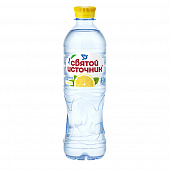 Вода питевая негазированная Святой Источник лимон, 0,5л
