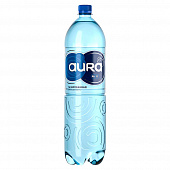 Вода питьевая газированная AURA, 1,5л